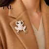 Funky Toad Earrings Frog Jewelry for Women, Rhinestone Stud Earrings, Sparkly Cute Women Animal Brooch Pin, Vintage Boho Summer Beach Vacation