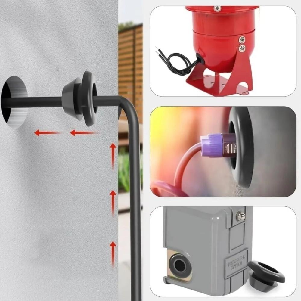 10PCS Electric Box Gasket Rubber Wire Grommet Flame Retardant Cable Hole Cover Electric Box