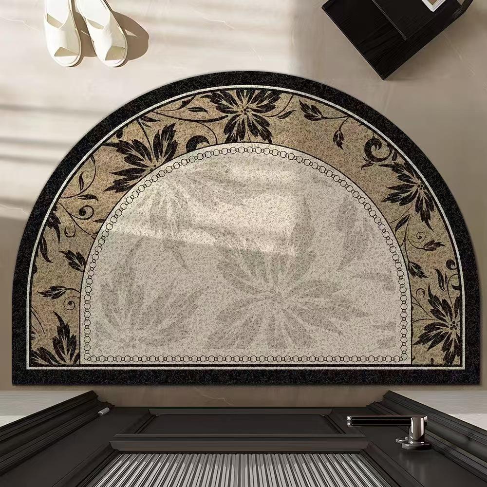 Ковер в американском стиле в стиле ретро, противоскользящий коврик, легкий роскошный полукруглый коврик, устойчивый к грязи, входной коврик