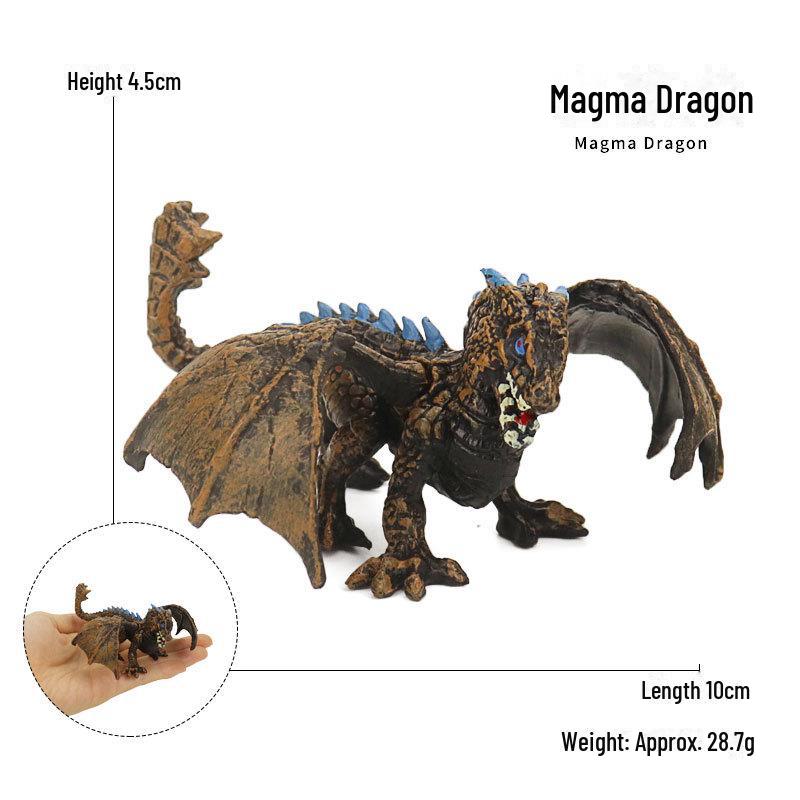 Cross-Border Fantasy Dragon Models: Fire Eagle, Ice-Breaker, Magma Dragon, Wolf Dragon, and Western Flying Dragon Ornaments