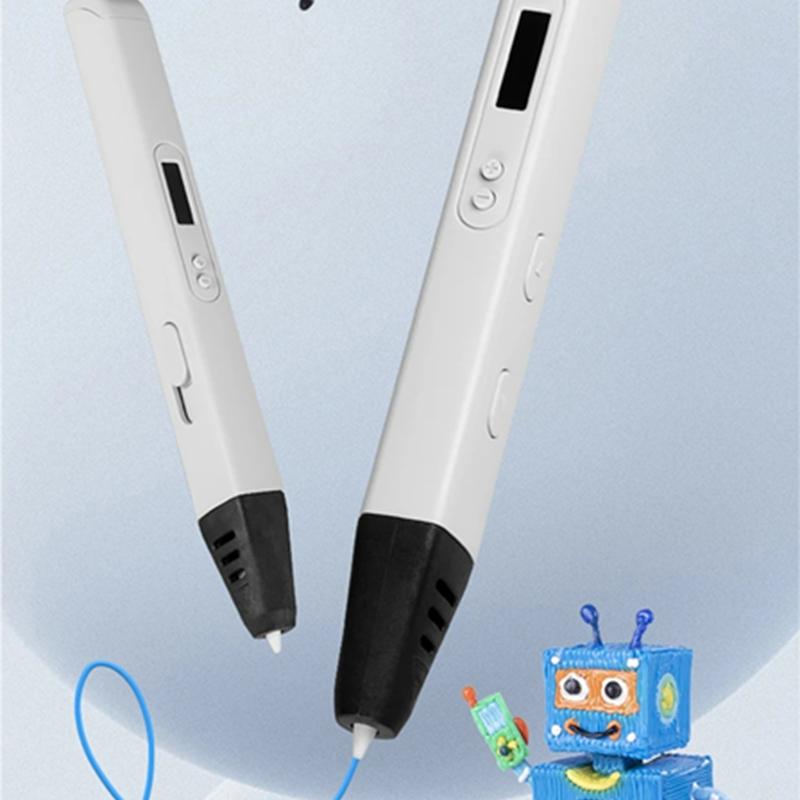 3D-ручка RP800A, ручка для рисования, OLED-дисплей, 3D-ручка для печати с PLA-филаментом для рисования, создания рождественских подарков