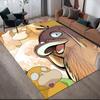 Pokémon Psyduck Theme Anti-Slip Rug, Rectangular Carpet for Living Room, Sofa & Game Area
