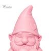 Прочная 3D-фигурка Садовый гном, держащий сердце, Милая розовая фигурка, Устойчивая к погодным условиям, Для помещений, Легкий в уходе, Украшение, а также для улицы, Скульптуры