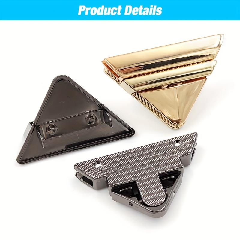 1 шт., металлический треугольный пресс-замок, модная застежка-переключатель, кожаная женская сумка, сумка на плечо, фурнитура для самостоятельного изготовления