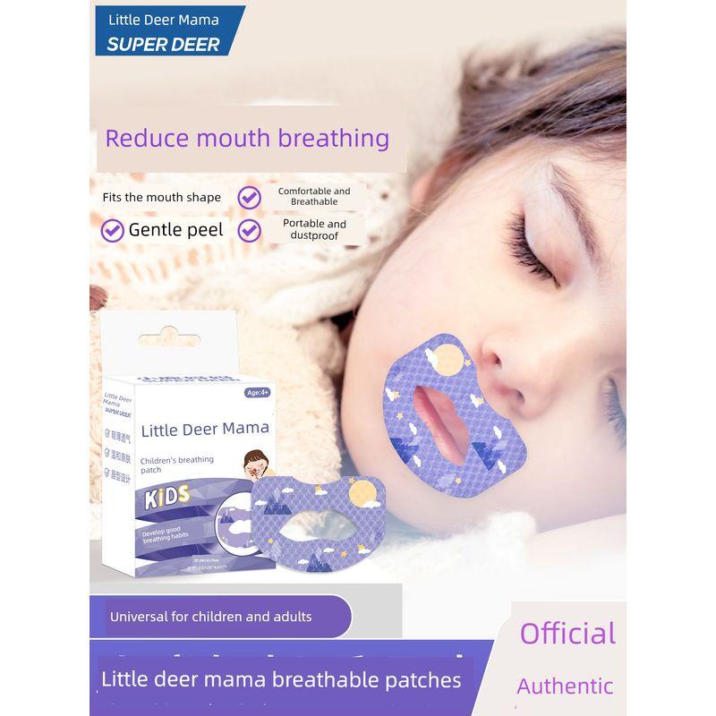 Little Deer's Mom's Mouth Breathing Correction Patch, Mouth Closure Lip Patch, Anti-Mouth Opening Tape, Cartoon Sleep Aid