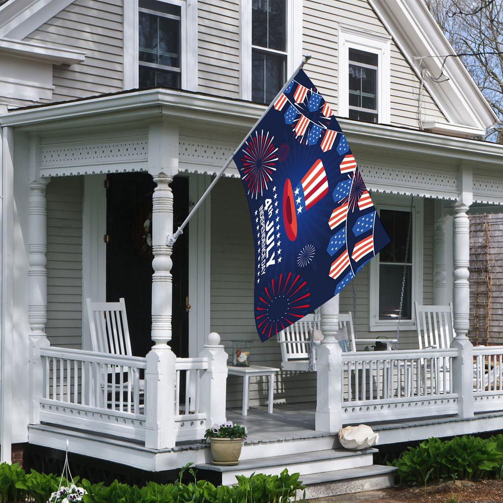 American Independence Day Flag Hanging Cloth Atmosphere Background Cloth Banner