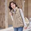 New Women's Lightweight Sleeveless Stand-up Collar High-quality Jacket Solid Color Thickened Warm Sports and Leisure Loose Cotton Jacket