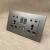 Wall Mount Switch Socket Plastic USB Charger Socket  Electrical Installation