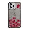 Чехол-слайдер Mahjong Fa Cai с блестками для моделей iPhone 14-17 Pro Max, Новогоднее издание