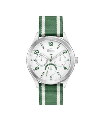 Мужские часы Deuce Quartz Multifunction Waterproof Chronograph с ремешком из переработанных океанических отходов, Модель 2011289, Зеленый, Часы.