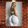 Металлическая жестяная табличка Винтажный настенный декор 8x12 дюймов Ретро Фитнес Тренажерный зал Женщина