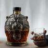 280ml Whiskey Decanter with Leak-Proof Seal Stopper Lion Design Large