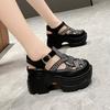 Sandals Women's Summer New Platform Sandals Rhinestones Sports Roman Sandals Soft Soled Outdoor Casual Sandals Shoes C1191