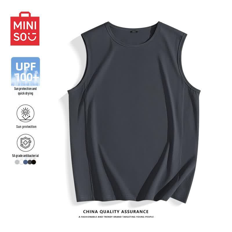 MINISO Мужская спортивная жилетка с защитой от солнца, быстросохнущая
