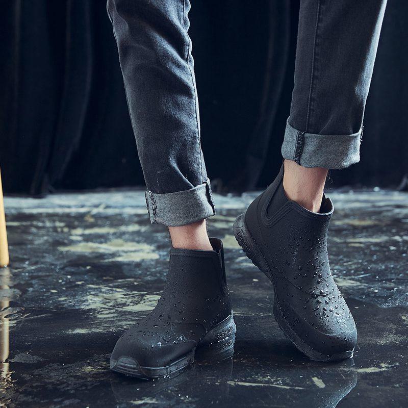 Мужские водонепроницаемые нескользящие резиновые сапоги для использования на открытом воздухе, рыбалки и кухни