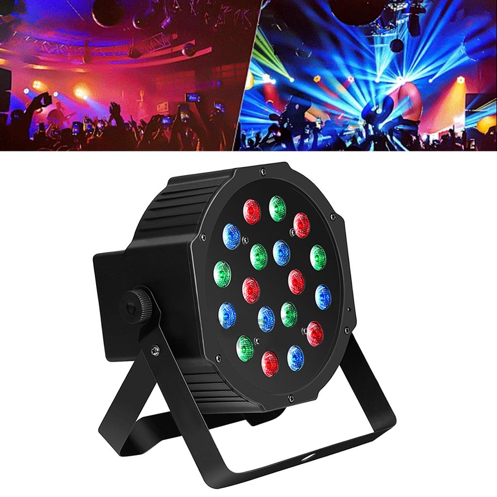 Светодиодный сценический свет 18 X 1 Вт, звуковая активация, управление DMX 512, RGB, Par Can Light для вечеринки, свадьбы, клуба