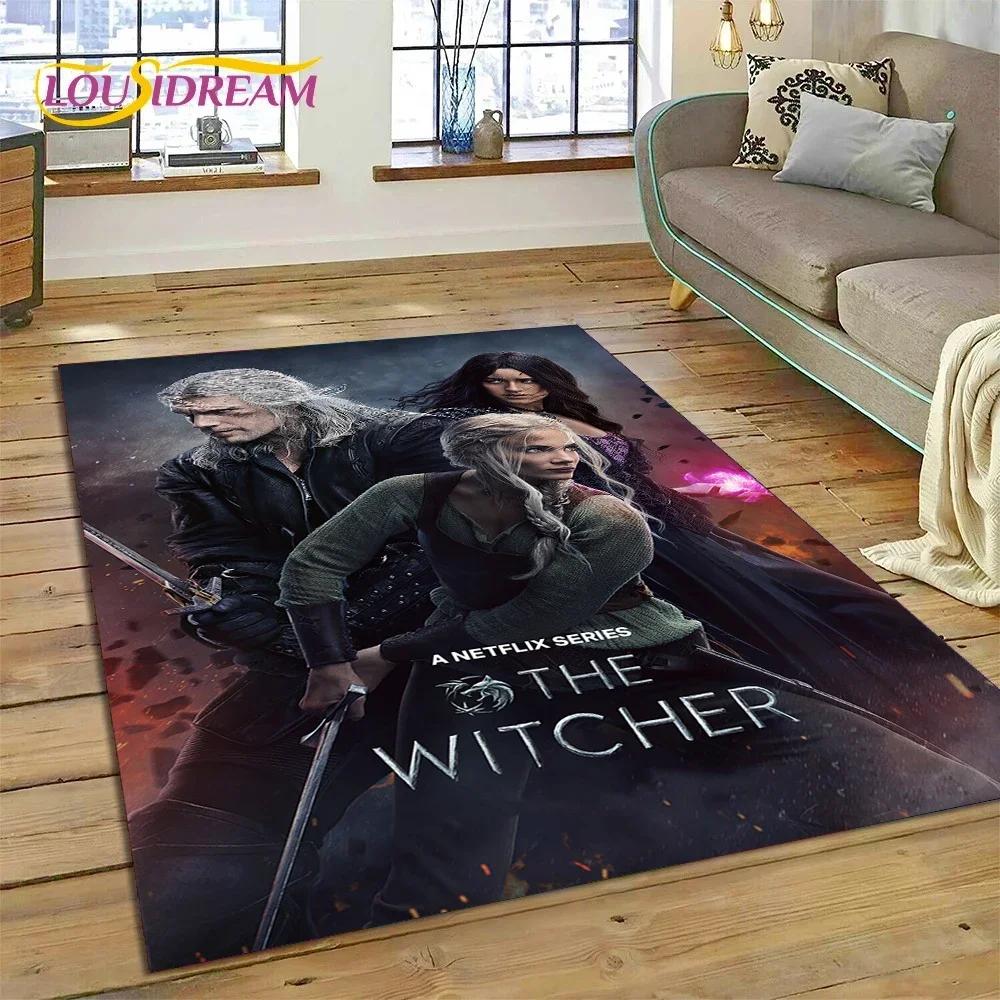 3D Ковер The W-Witcher 3 Game Wild Hunt для Спальни Гостиной Домашнего Дивана, Большой Игровой Декор для Детей, Напольный Коврик