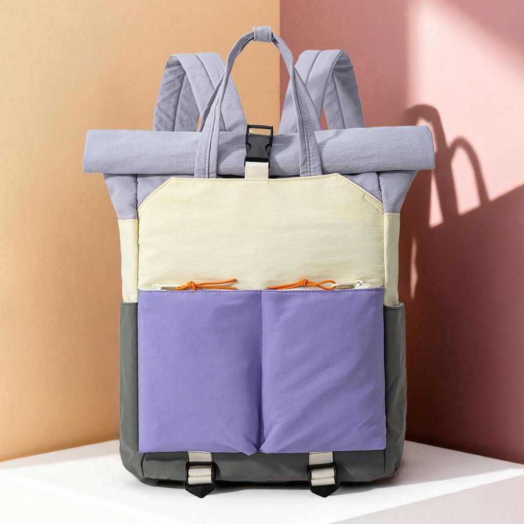 Minimalist, versatile, and relaxed-style lightweight backpack, suitable for casual travel, carrying a laptop, and as a school bag for middle and high