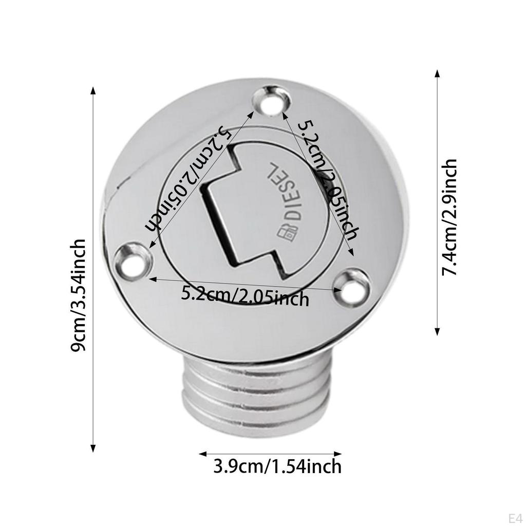 Крышка заливной горловины для палубы лодки, морская фурнитура для шланга 38 мм, удобная, прочная, из нержавеющей стали, для яхт, автофургонов