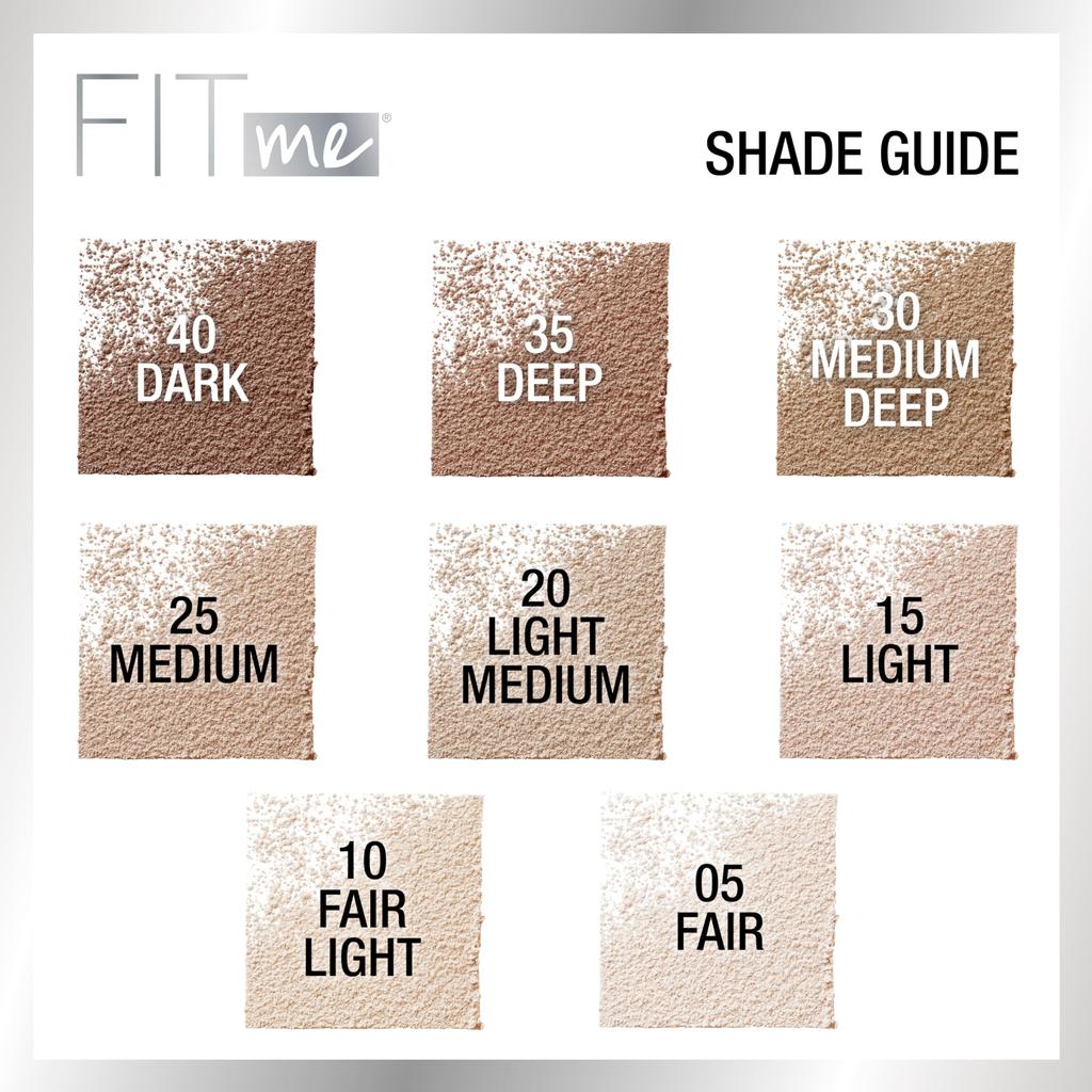 Maybelline Fit Me Рассыпчатая фиксирующая пудра Medium