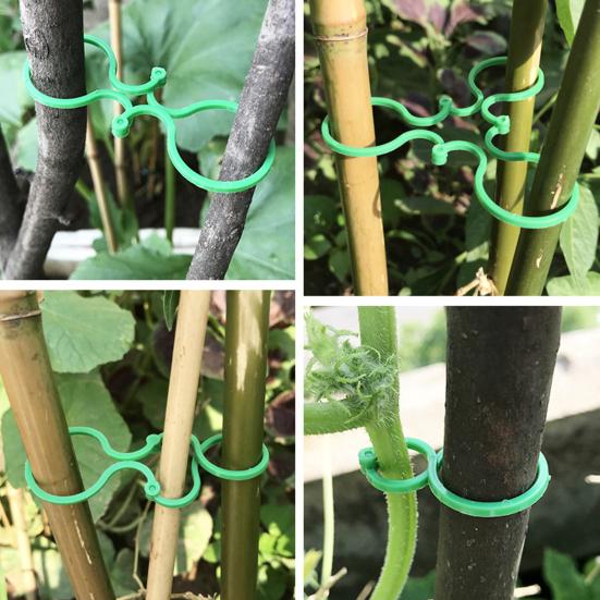 Garden Plant Clips Reusable Plant Support Ties Climbing Plants Clips Vine Support Clips for Indoor Outdoor Gardening