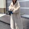 New Imitation Velvet Mink Coat Fur One-piece Women's Winter Hooded Eco-friendly Fur Coat