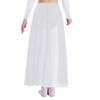 Girls Lyrical Dance Costume Shiny Rhinestones Open Front Flowy Sheer Mesh Skirt Built In Briefs