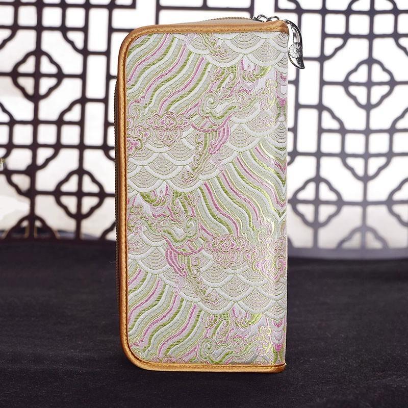 Китайский характерный подарок: Кошелек Yunjin, этническая вышивка ручной работы, подарок на день рождения для матери, праздничный подарок, женский кошелек