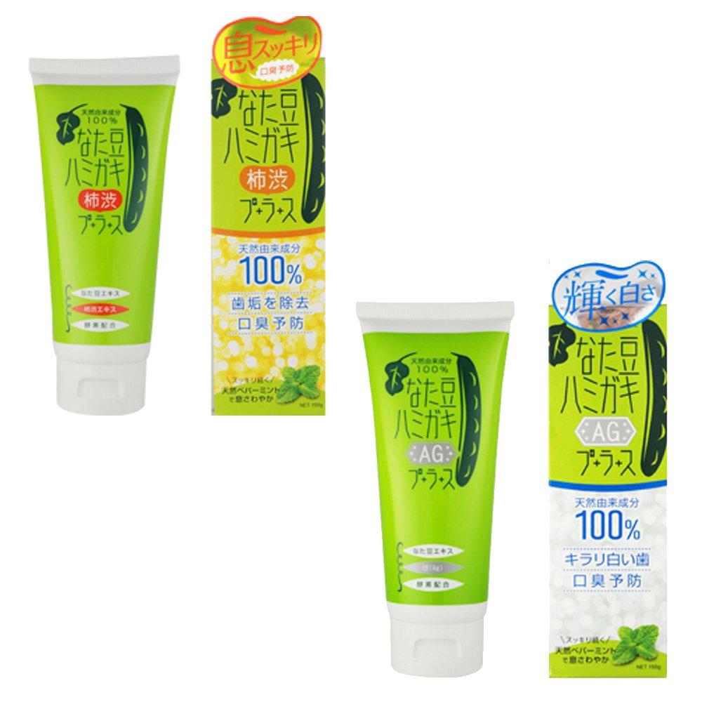 Nata-mame Toothpaste Plus Toothpaste for Bad Breath, White Teeth, Whitening, Tooth Decay Prevention, Tartar, Nata-mame (150g, 1 Persimmon Tannin and