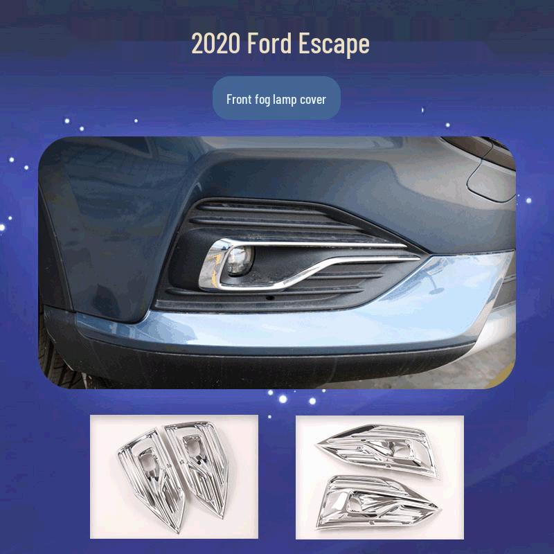 Подходит для Ford Escape 2020 года (США) - Хромированная АБС накладка на рамку передней противотуманной фары