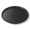 42cm Round Cloth Tray In Lacquerware Made In Japan J-kitchens (Tray) Black, Non-Slip, (ABS Resin),