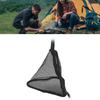 Black Outdoor Hanging Storage Net With Hook Triangular Hanging Bag  Tableware Storage