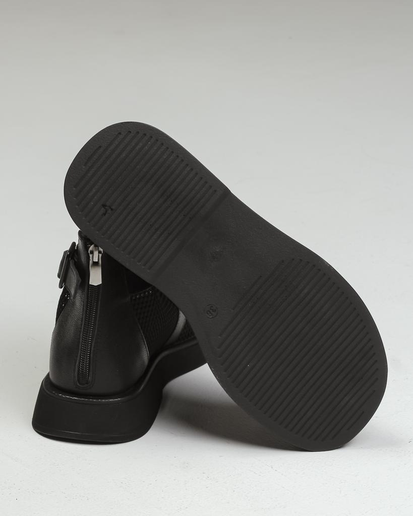 Босоножки с сеточкой Phany 20773 36 черные кожа