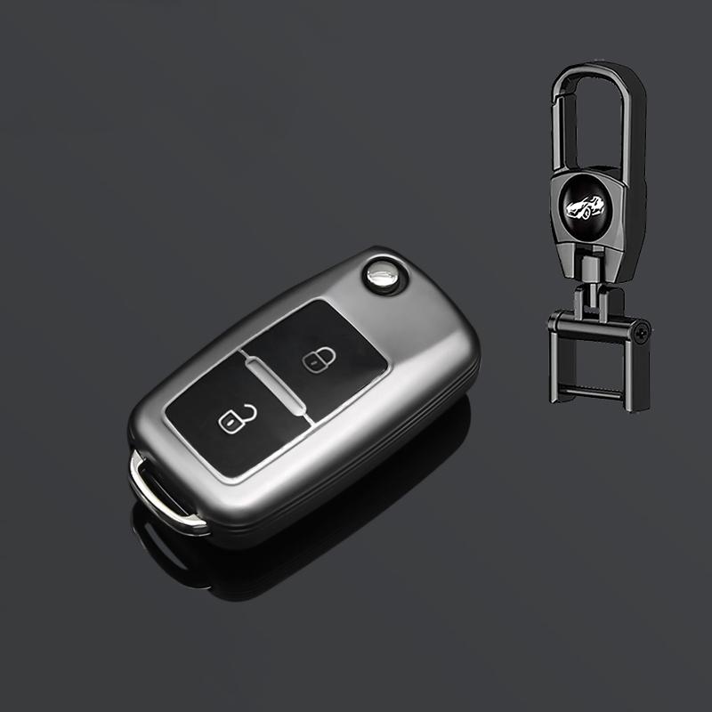 Подходит для Vw Volkswagen Mk4 Bora Golf 4 5 6 Jetta Passat Polo Bora Touran Skoda Seat 2 Кнопки ТПУ Чехол Корпус Брелок Автомобильный Пульт