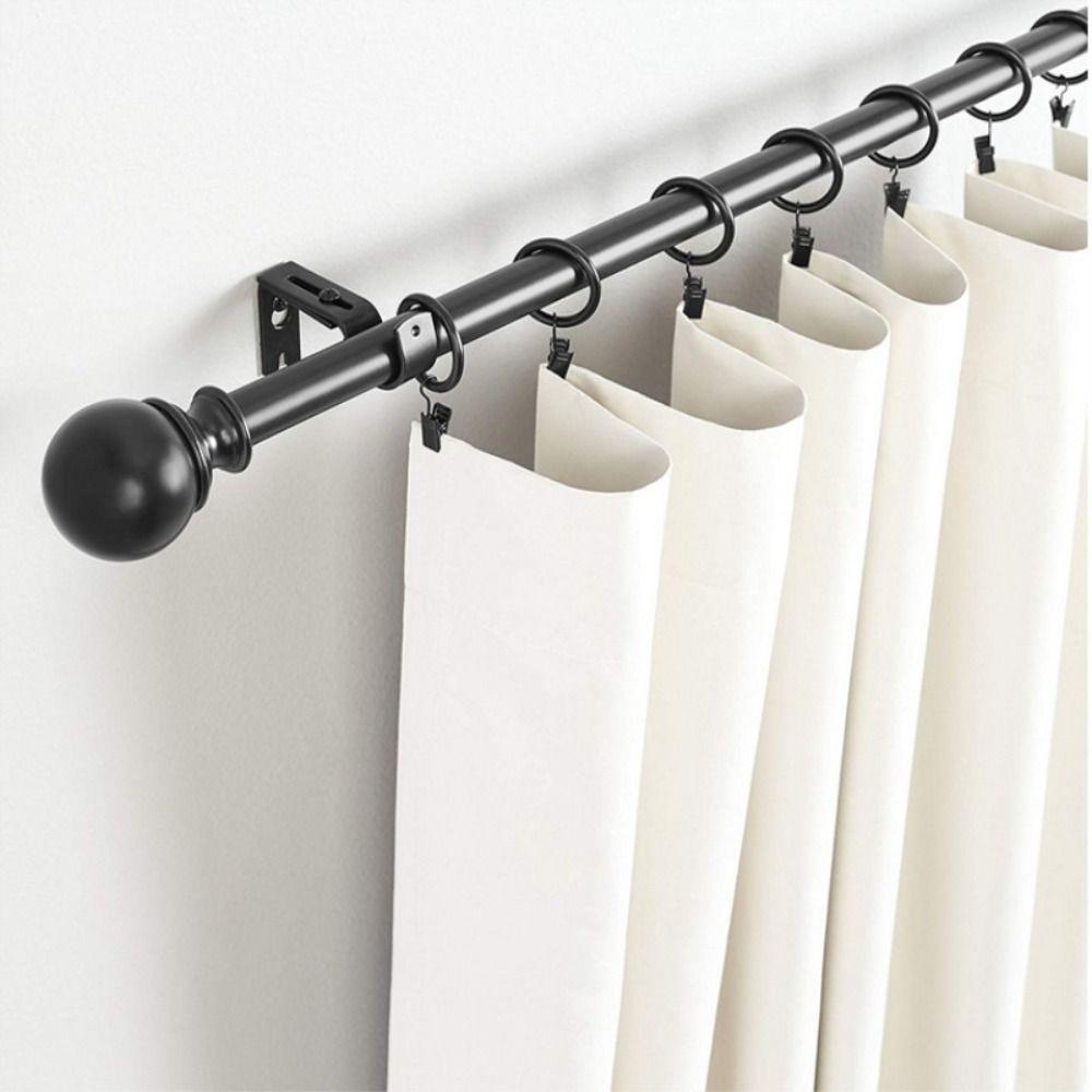 Metal Curtain Rings Heavy Duty Roman Circles Drapes Tie Buckles Hanging Hooks Bathroom
