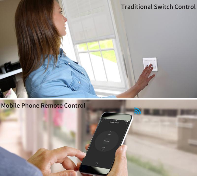 Умный мини-модуль для штор Graffiti WiFi с голосовым управлением Alexa и таймером