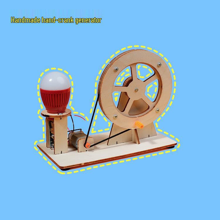 Children's Hand-Crank Generator DIY Kit for Science Experiments