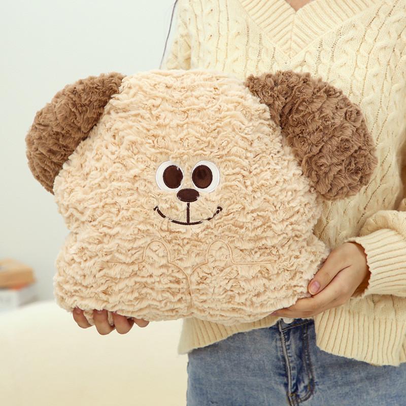 Плюшевая игрушка Большой Глазастый Пес, Украшения для комнаты, Детский Рождественский подарок, ПП Хлопок