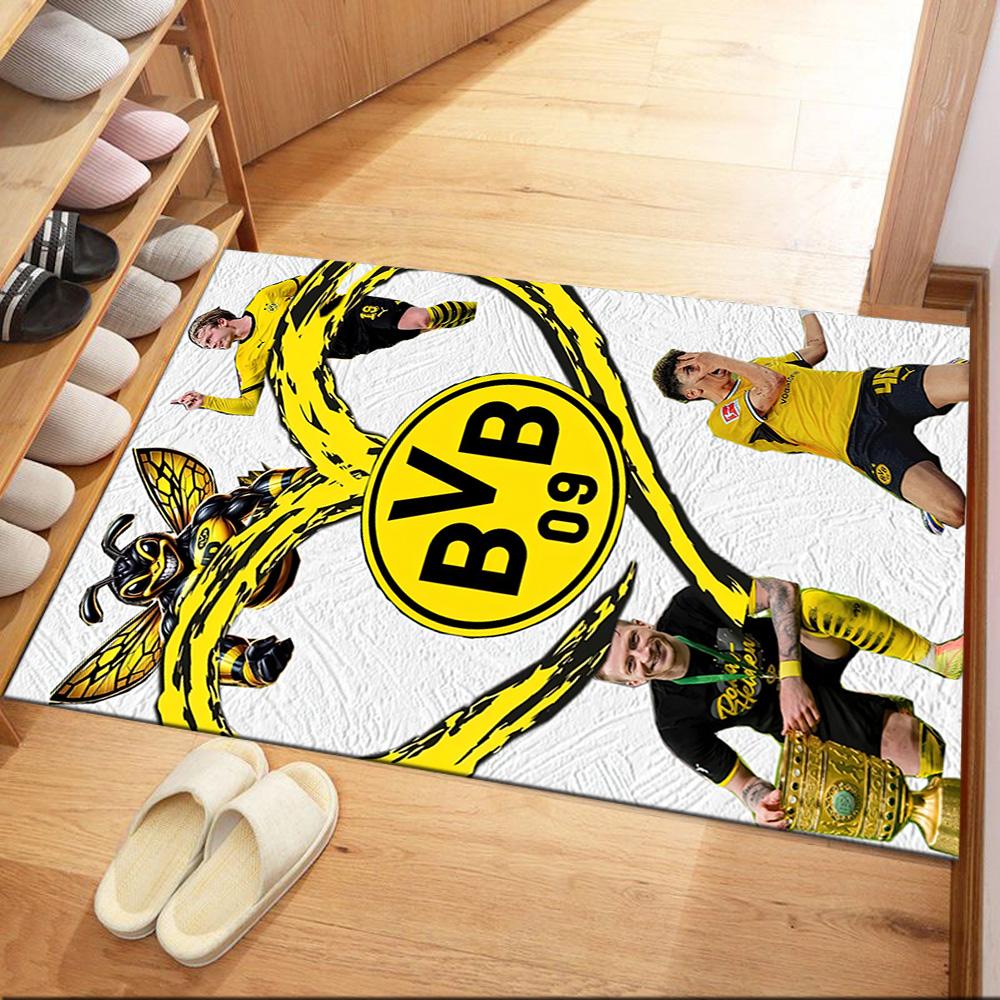Borussia Dortmund Area Rug Perfect For Balcony Bedrooms Game Room Decorate Room Antislip Rug Office Home Decor Spiritual Gift