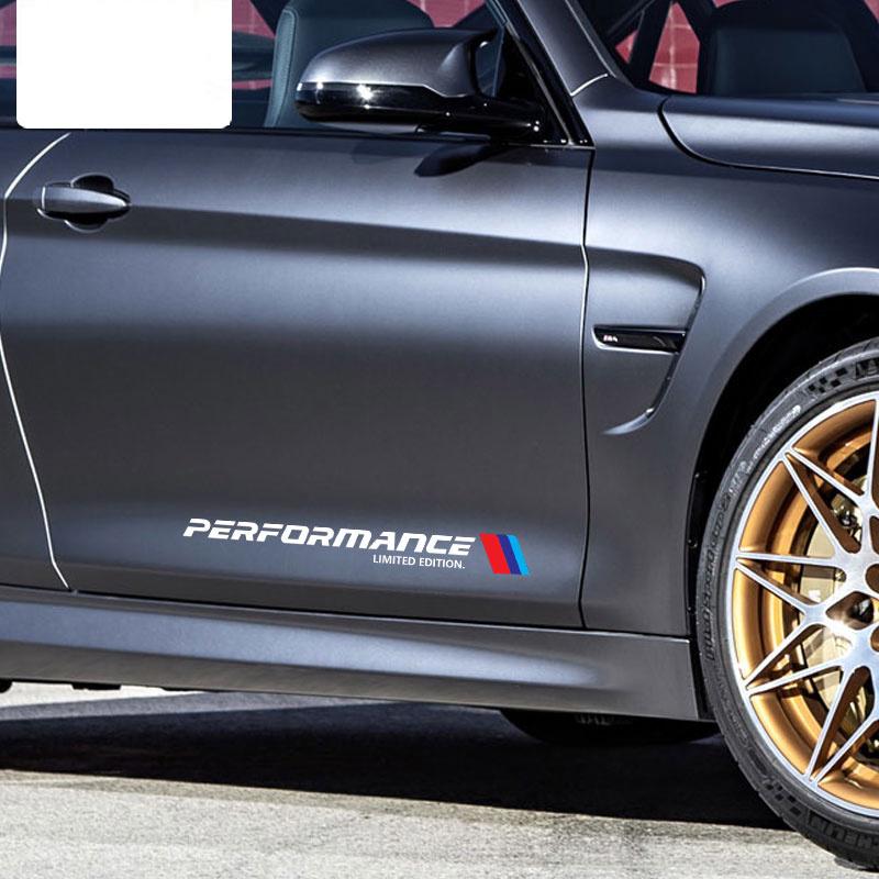 2 шт. Наклейка на кузов автомобиля Mperformance для BMW E30 E36 E39 E46 E60 E61 E64 E70 E71 E85 E87 E90 E83 F10 F20 F30 E80 M3 M5