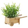 Artificial Plants With Wooden Pot, Artificial Plants For Decoration - 23 Cm
