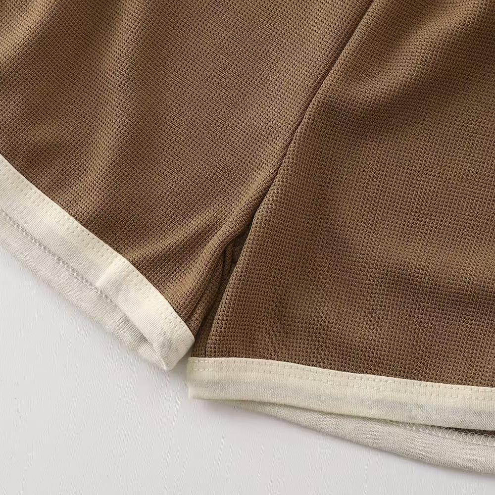 Summer Short Sleeved Top and Shorts Set Children's Short Sleeved Rounded Pants Set Short Set Cartoon Two-piece Set