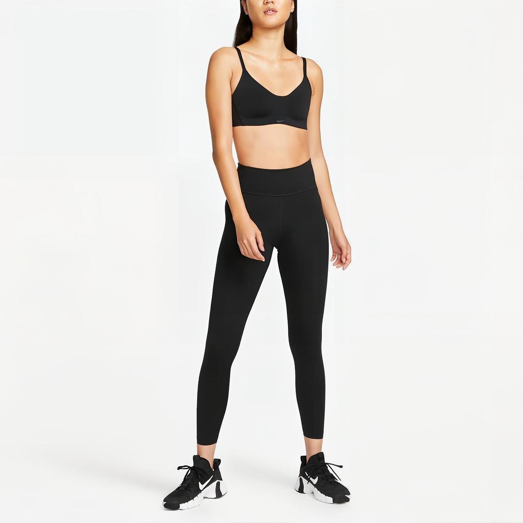 Nike Dri-Fit Alate Minimalist Низкоинтенсивная поддержка спортивный бюстгальтер женское нижнее белье черный DM0527-010