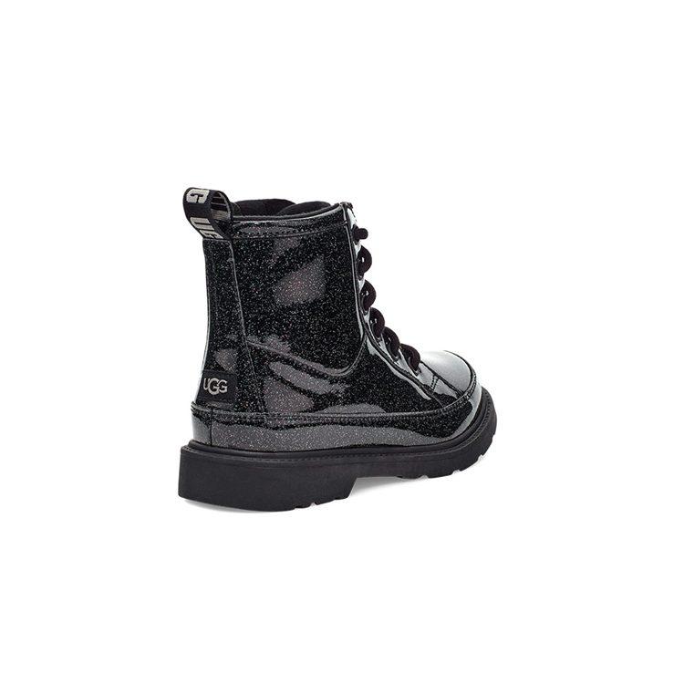 UGG Robley Глянцевый Велюр Молния Детские Снегоступы Черный Дети Возраст 3 7 Лет 1116377T-BLK