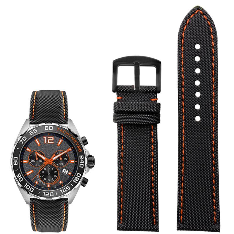 Классический 20 мм 21 мм 22 мм 23 мм 24 мм нейлоновый кожаный ремешок для часов Seiko № 5 Rolex longines WATCH Мужской Женский холщовый тканевый ремешок для часов