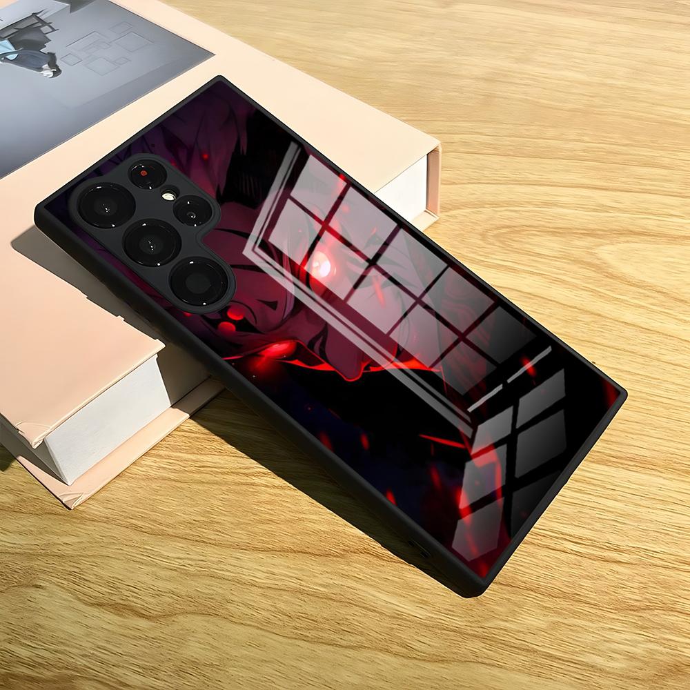 Чехол для телефона Аниме Jujutsu Kaisen Для S25 Ultra Samsung S24 Fe S22 S20 S23 21 Plus A54 A34 A53 A16 Стеклянная крышка