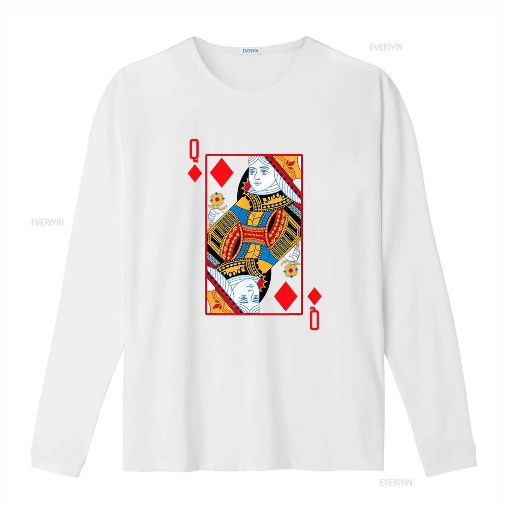 Halloween Playing Card Costume Queen Of Diamonds Shirt T Vintage Washed Designer Clothes Graphic Slightly
