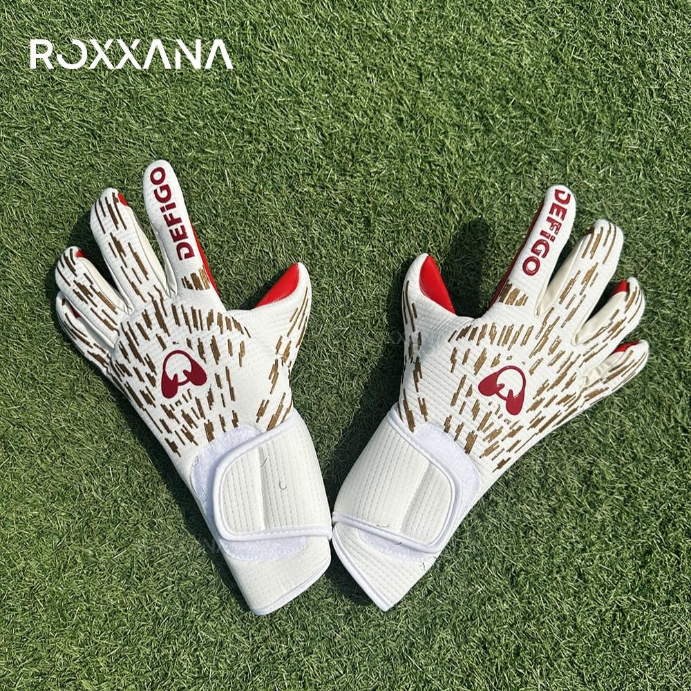 ROXXANA Противоскользящие футбольные перчатки, Высокопроизводительные, Латекс для сцепления, Прочные, Защитные, для тренировок вратарей, Обязательны к покупке.