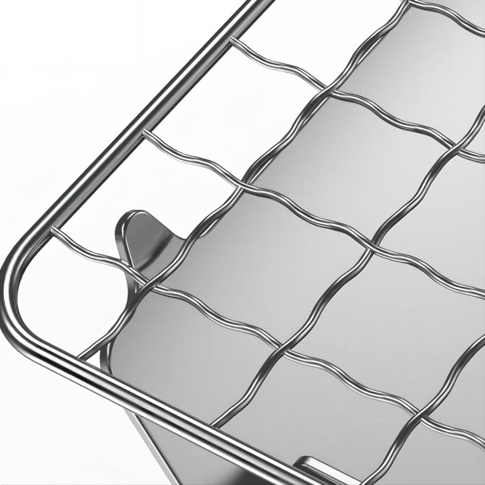 Испытайте непревзойденный гриль на открытом воздухе с нашим складным грилем для барбекю из нержавеющей стали — идеально подходит для кемпинга и походов!