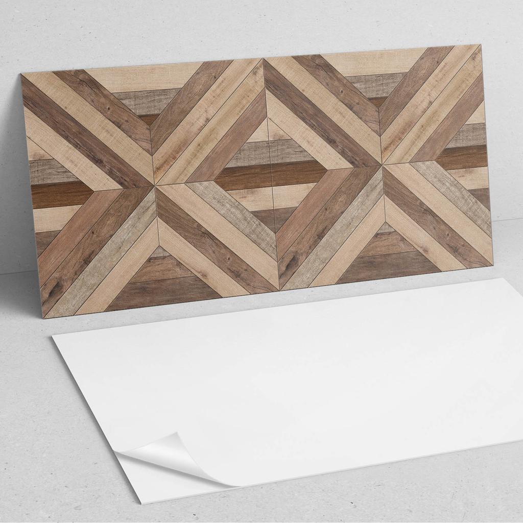 Paczka Kafelków Winylowych Z Motywem Do Sypialni Wzór Drewnianych Paneli 10X40X20 Cm
